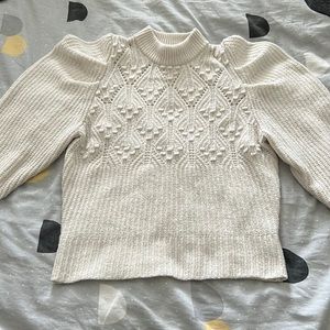 Maeve Anthropologie Puff Sleeve Sweater